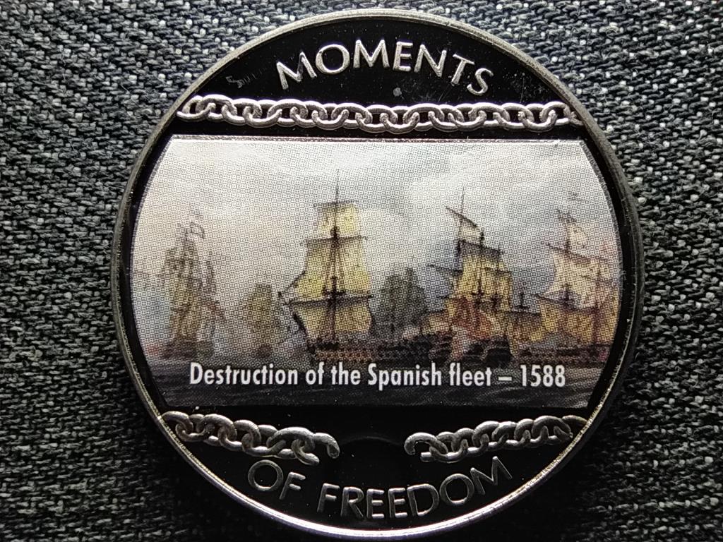 Libéria A szabadság pillanatai A spanyol armada pusztulása - 1588 10 Dollár