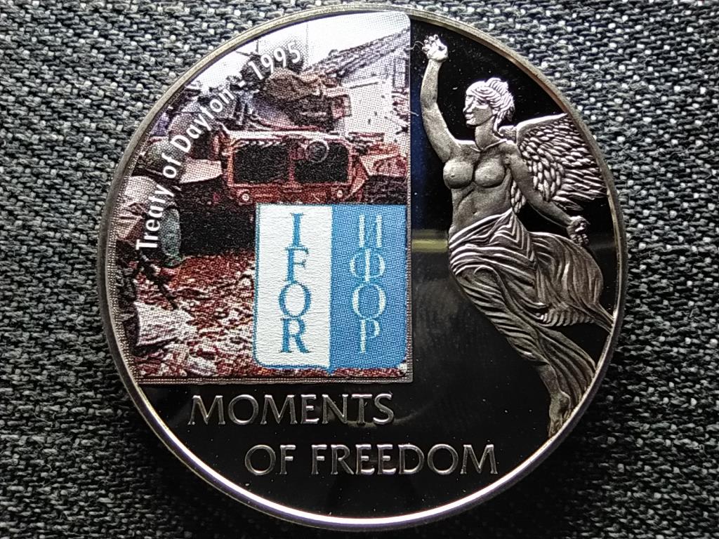 Libéria A szabadság pillanatai Daytoni szerződés - 1995 10 Dollár