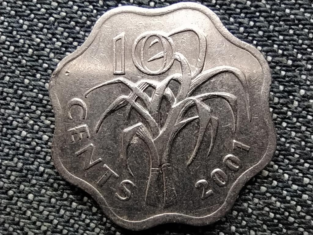 Szváziföld III. Mswati (1986-2018) 10 cent