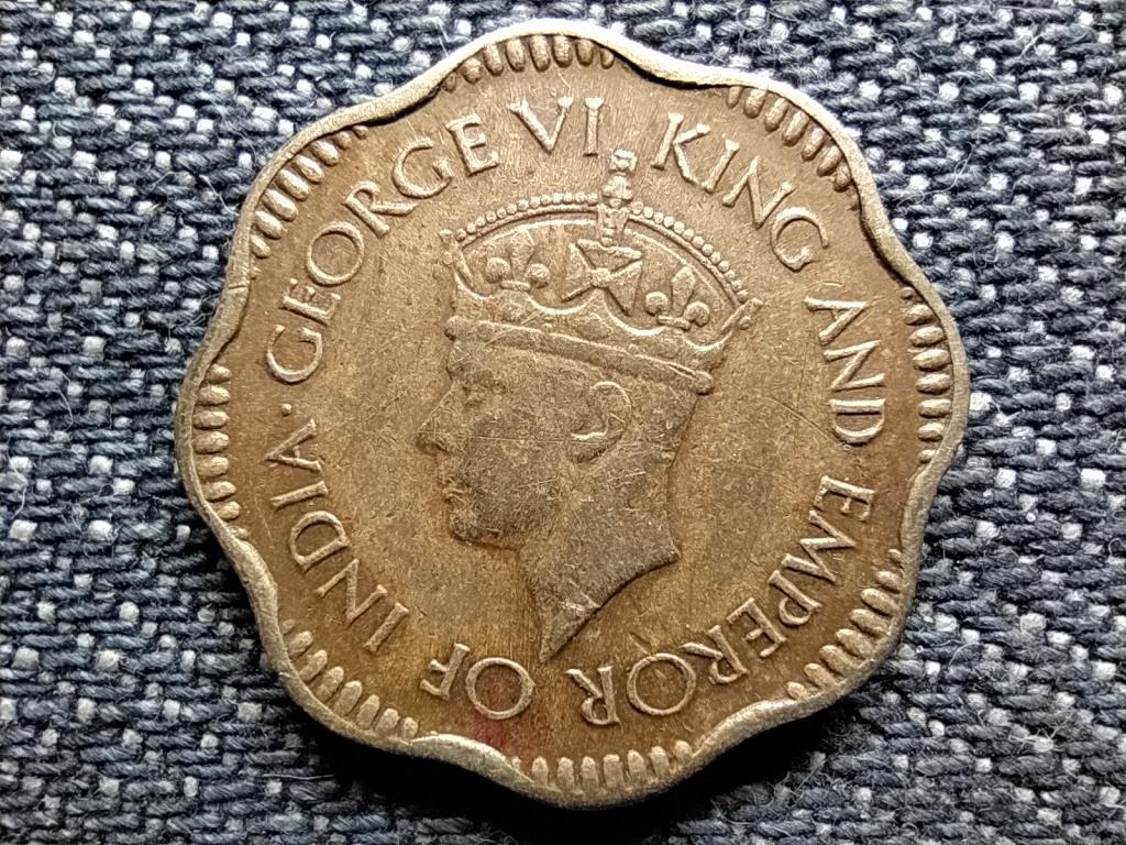 Sri Lanka VI. György (1936-1952) 2 cent
