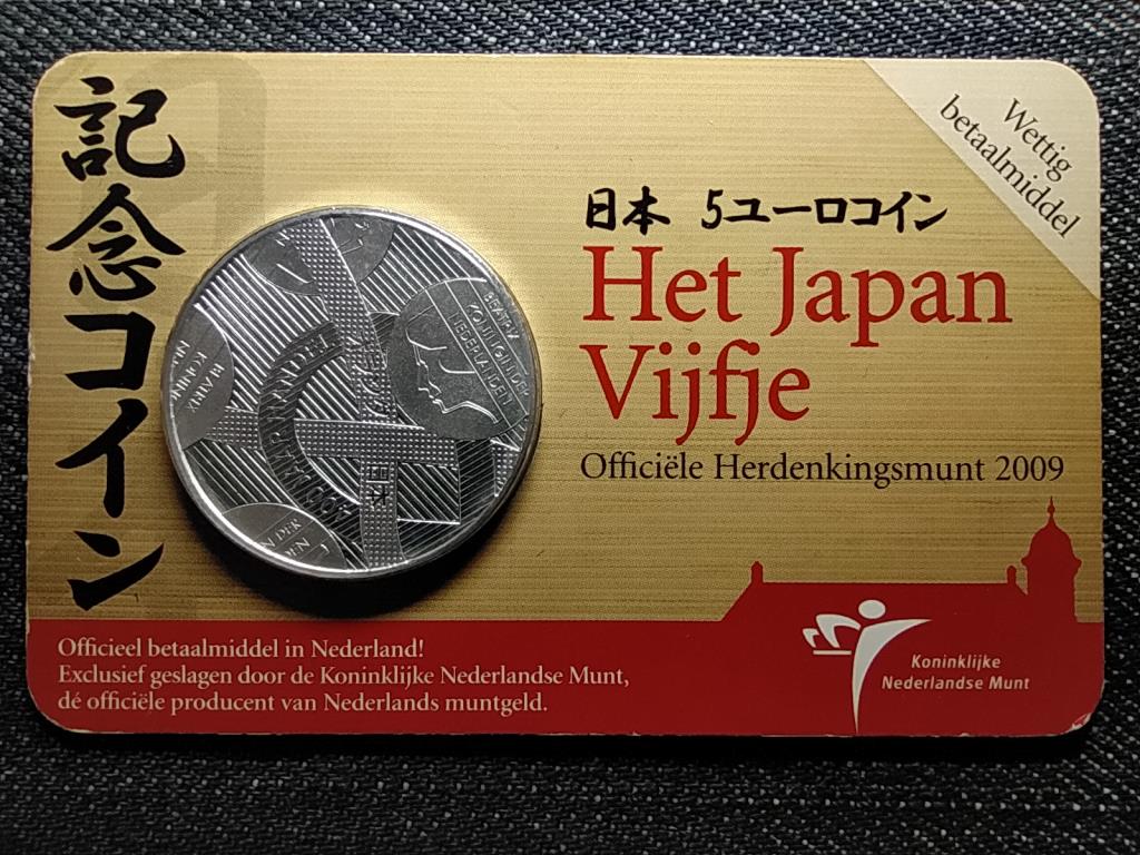 Hollandia 400 éves a kereskedelem Japánnal ezüstözött 5 Euro