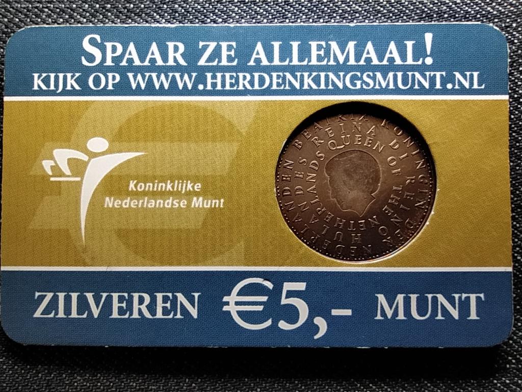 Hollandia Holland Antillák .925 ezüst 5 Euro