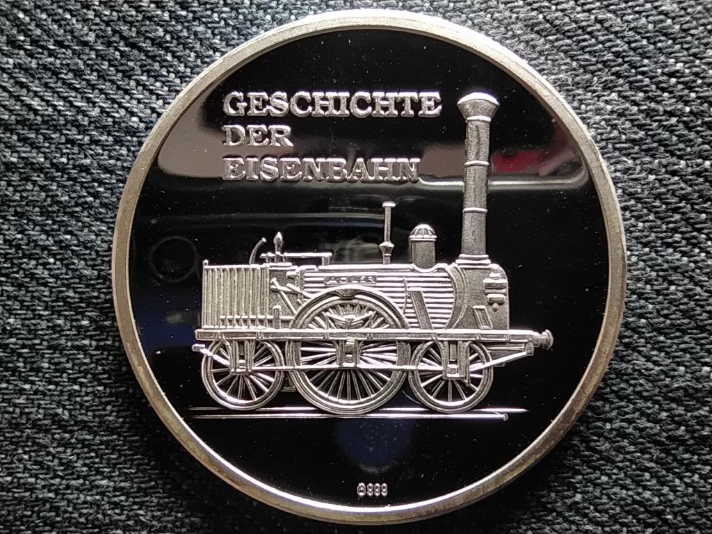 Németország A vasút története Lokomotiv München 1841 .999 ezüst