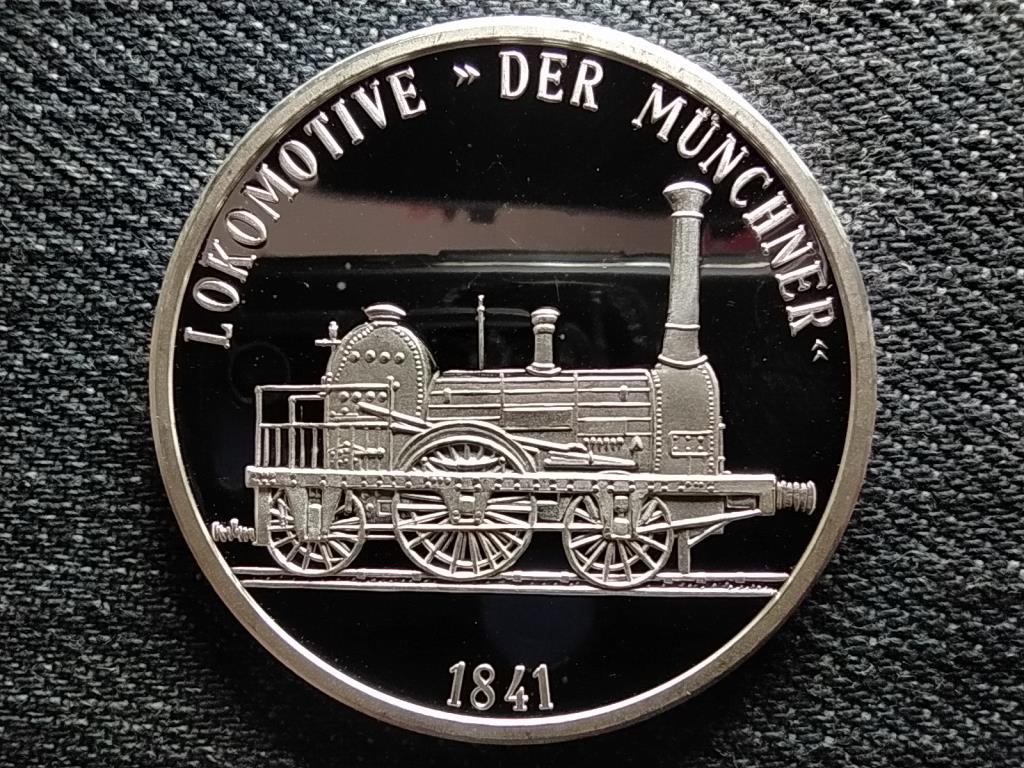 Németország A vasút története Lokomotiv München 1841 .999 ezüst