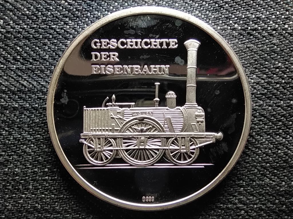 Németország A vasút története Puffing Billy 1813 .999 ezüst