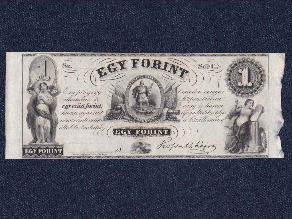 Szabadságharc Kossuth Lajos emigrációs 1 Forint bankjegy