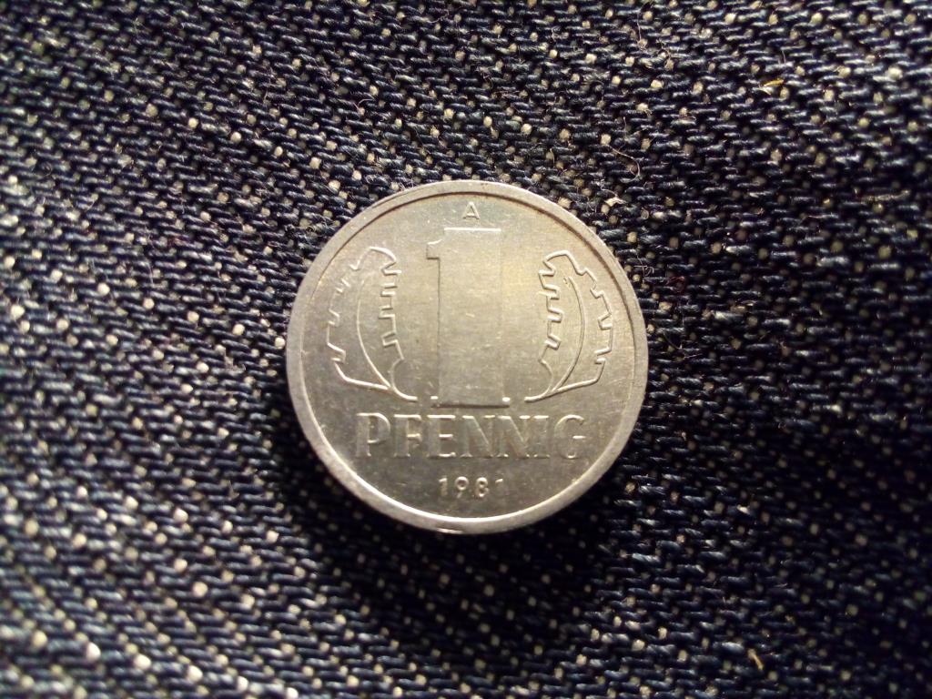 Németország Demokratikus Köztársaság (1949-1990) 1 Pfennig 1981 A