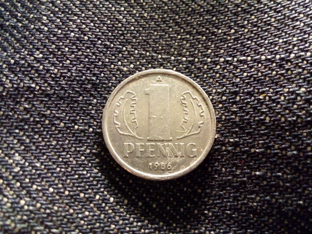 Németország Demokratikus Köztársaság (1949-1990) 1 Pfennig 1986 A