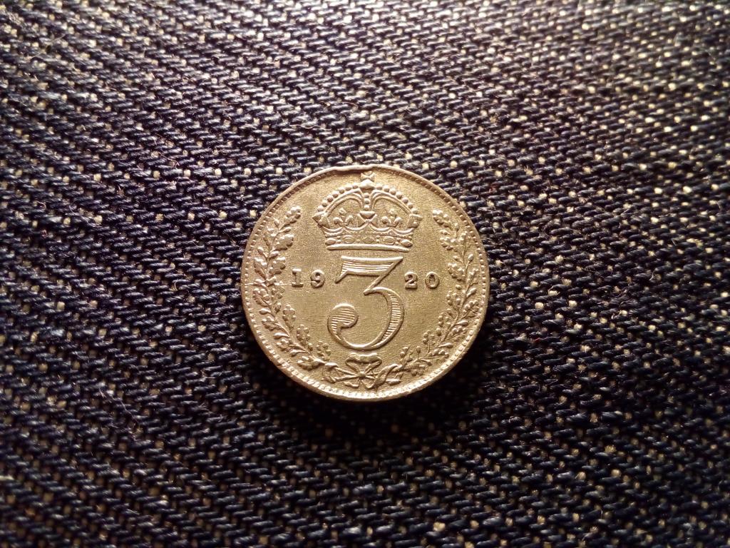 Anglia V. György .500 ezüst 3 Pence 1920