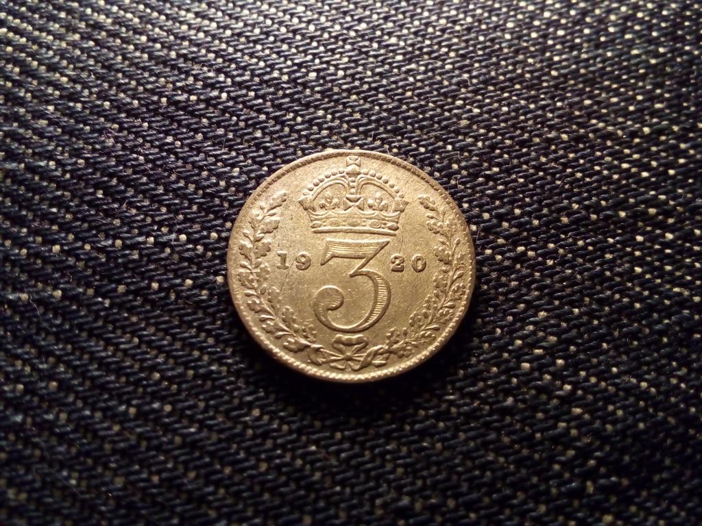 Anglia V. György .500 ezüst 3 Pence 1920