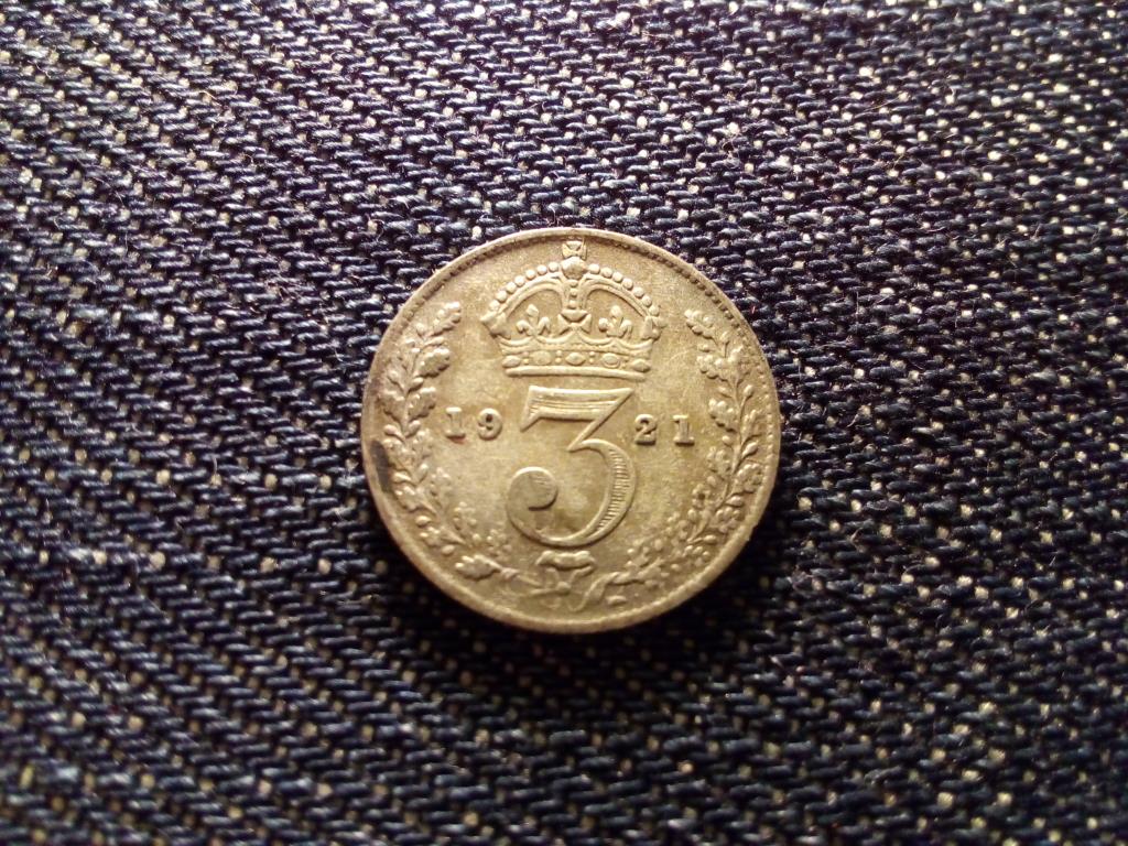 Anglia V. György .500 ezüst 3 Pence 1921