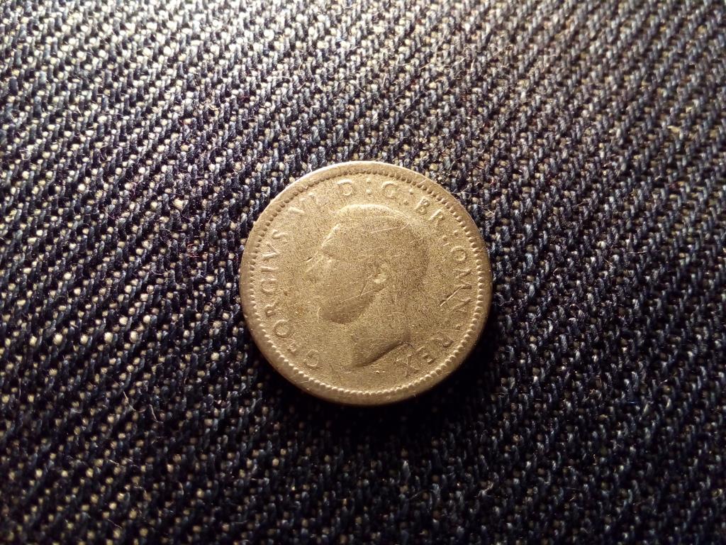 Anglia VI. György .500 ezüst 3 Pence 1941
