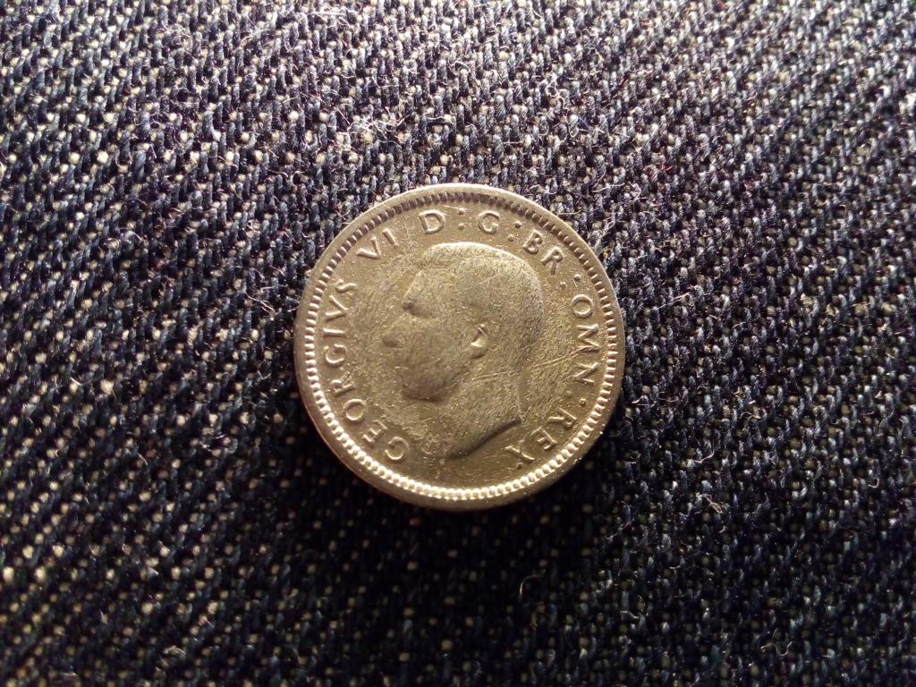 Anglia VI. György .500 ezüst 3 Pence 1943