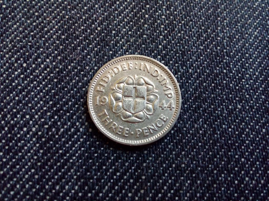 Anglia VI. György .500 ezüst 3 Pence 1944