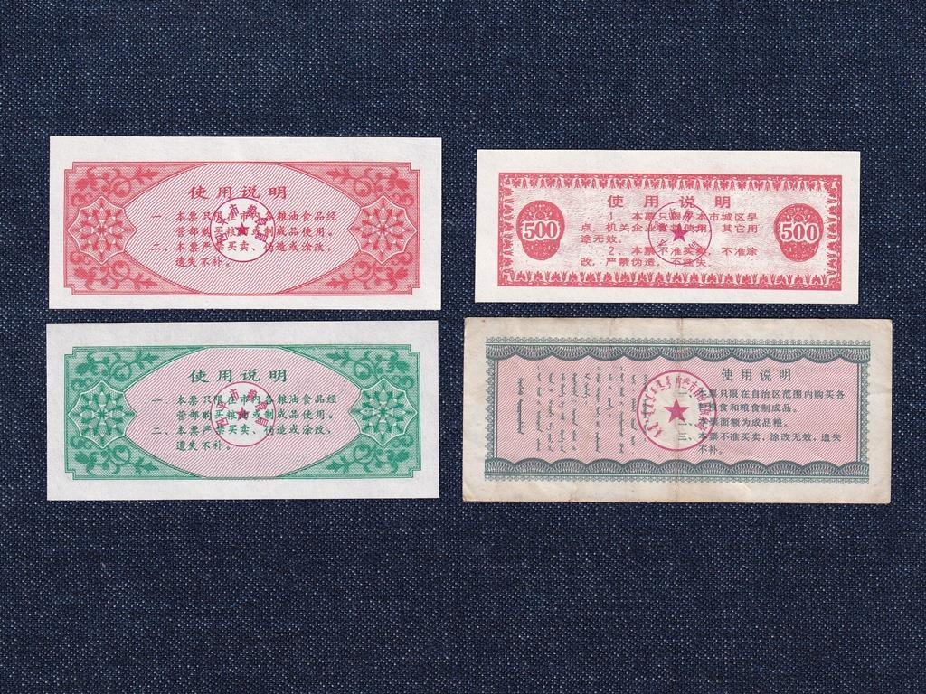 Kína 4 darabos bankjegy szett
