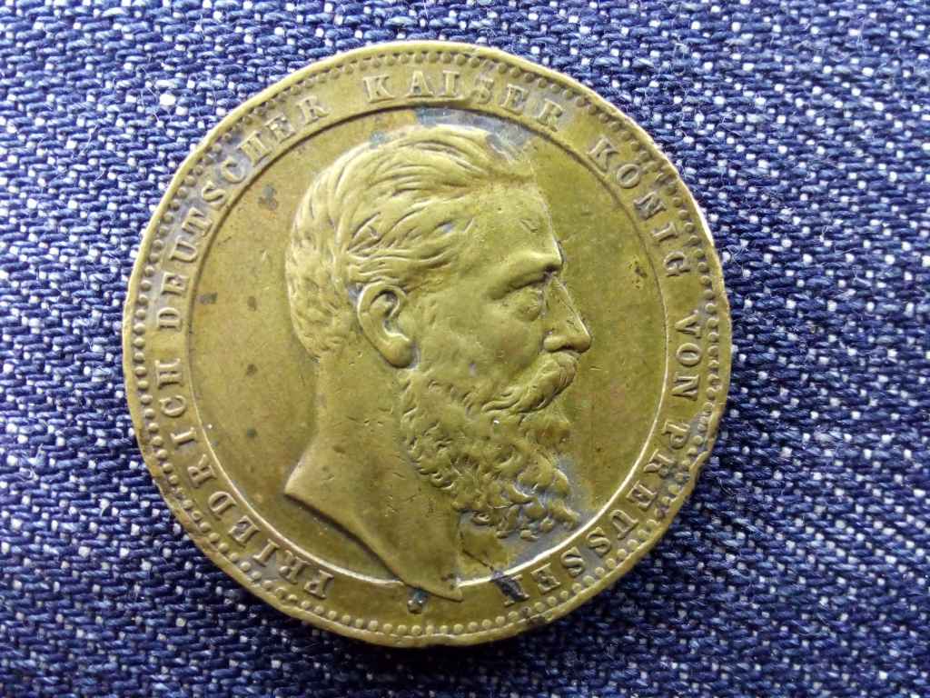 Németország III. Friedrich történelmi medál 1888