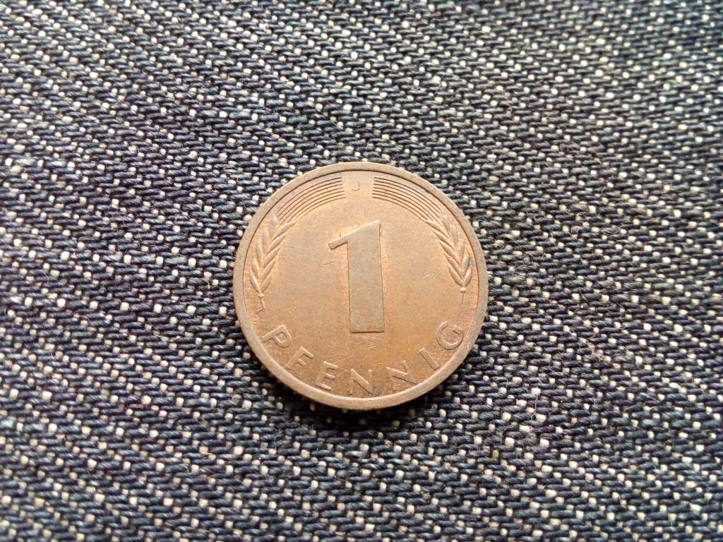 Németország Szövetségi Köztársaság (1949-1990) réz borítású acél 1 Pfennig 1976 J