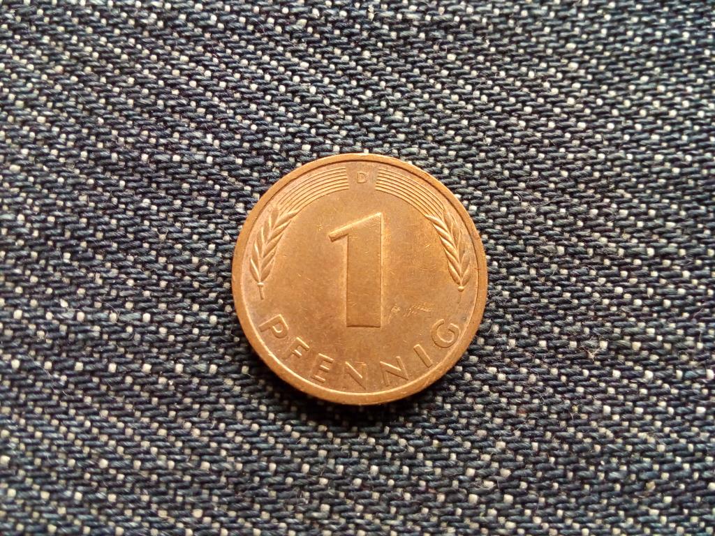 Németország Szövetségi Köztársaság (1949-1990) réz borítású acél 1 Pfennig 1984 D