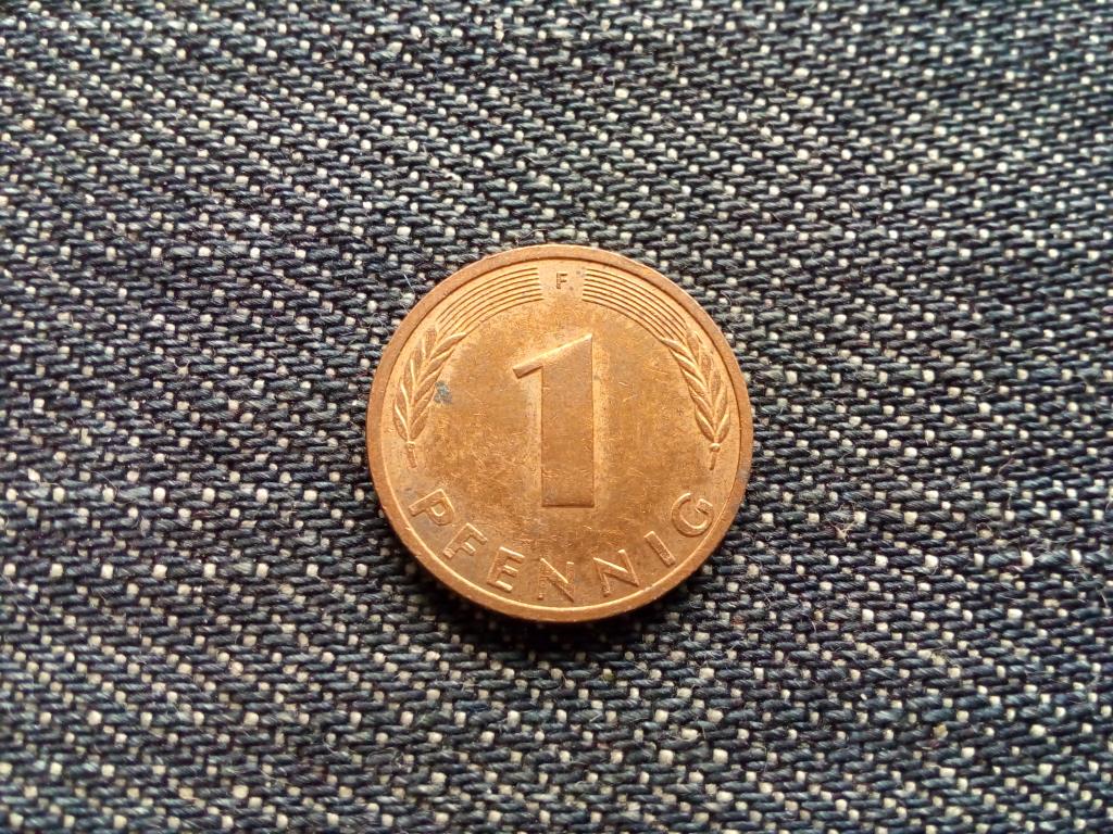 Németország Szövetségi Köztársaság (1949-1990) réz borítású acél 1 Pfennig 1989 F
