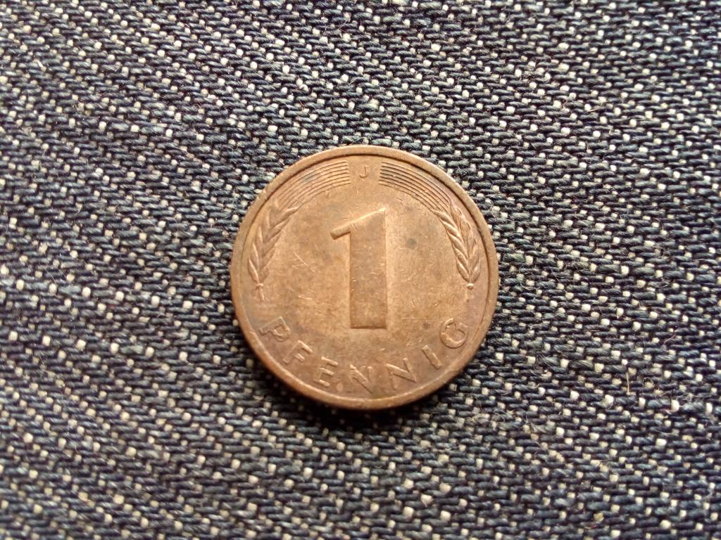 Németország Szövetségi Köztársaság (1949-1990) réz borítású acél 1 Pfennig 1983 J