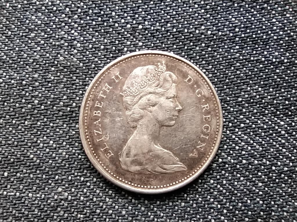 Kanada 100 éves Kanada .800 ezüst 25 Cent 1967
