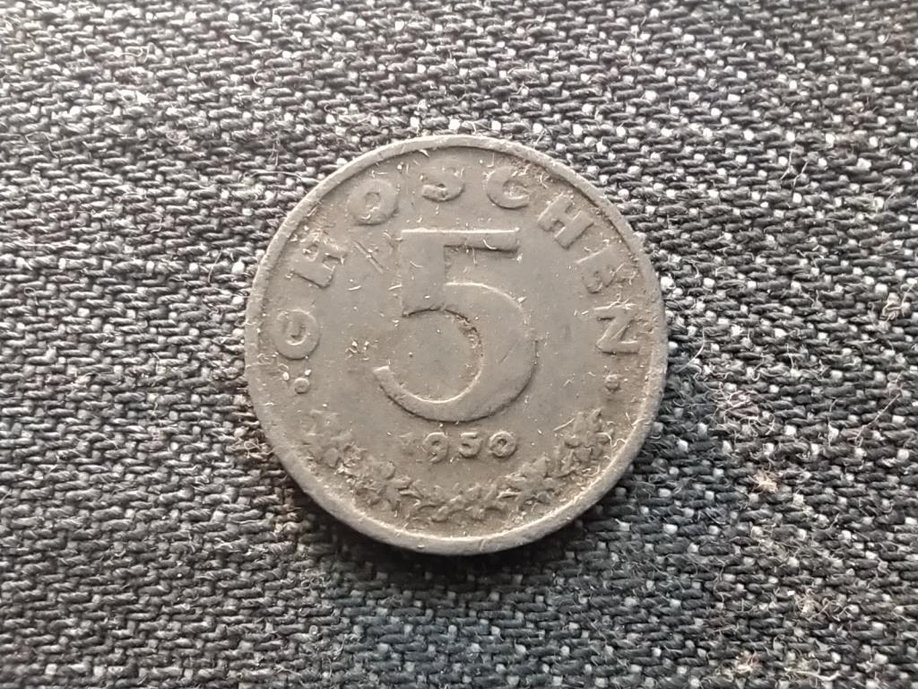Ausztria cink 5 Groschen 1950
