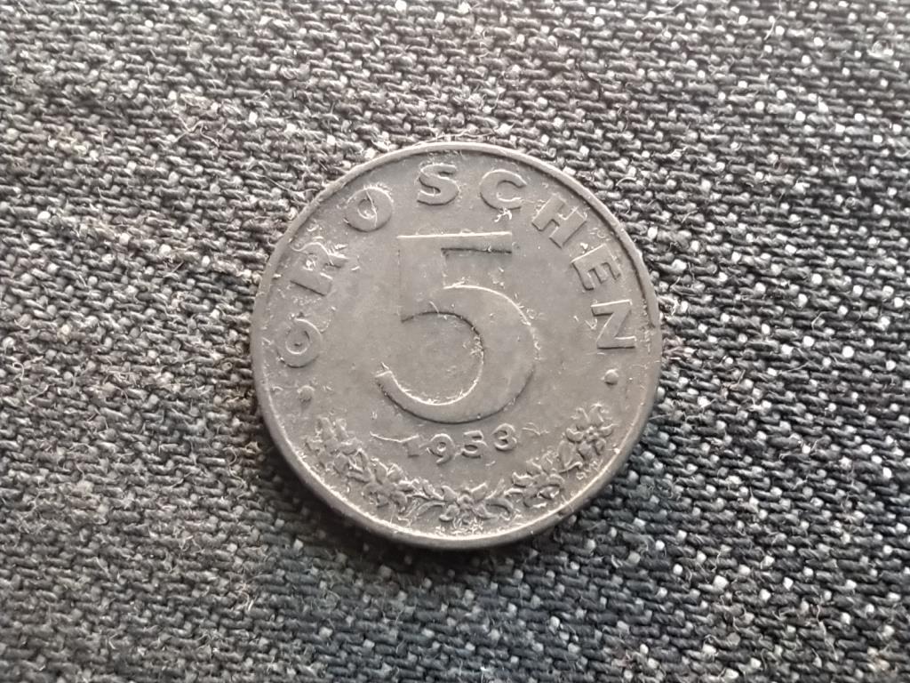 Ausztria cink 5 Groschen 1953