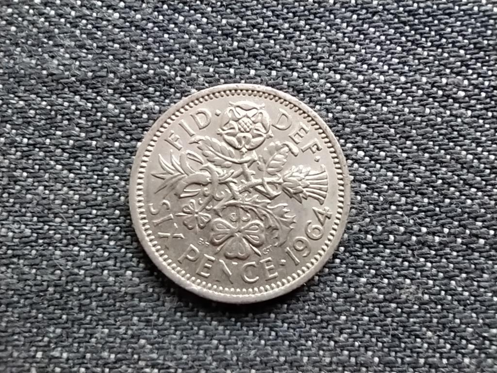Anglia II. Erzsébet (1952-) 6 Penny 1964