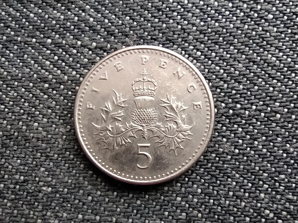 Anglia II. Erzsébet (1952-) 5 Penny 1990