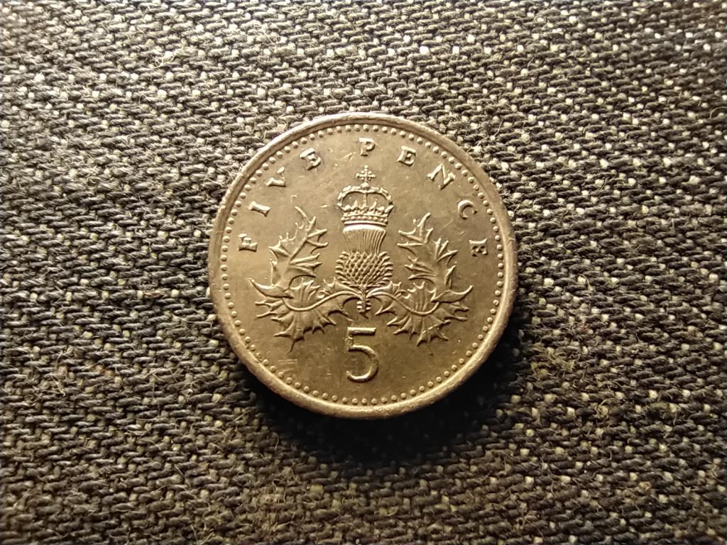 Anglia II. Erzsébet (1952-) 5 Penny 1992