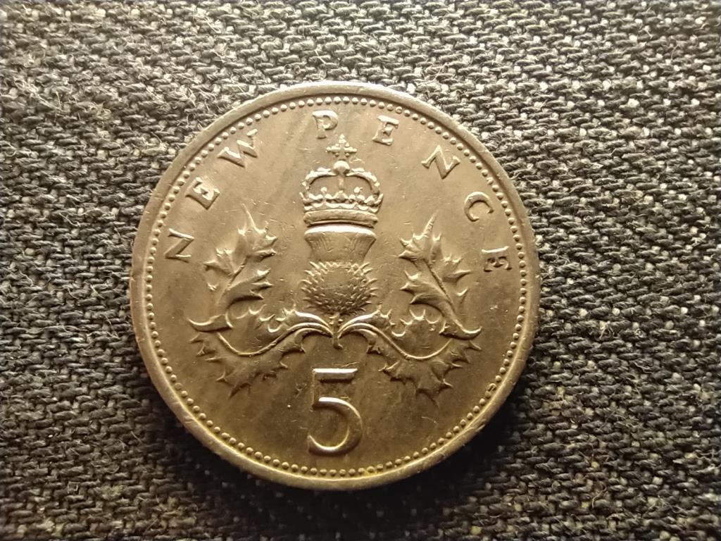 Anglia II. Erzsébet (1952-) 5 Új Penny 1971