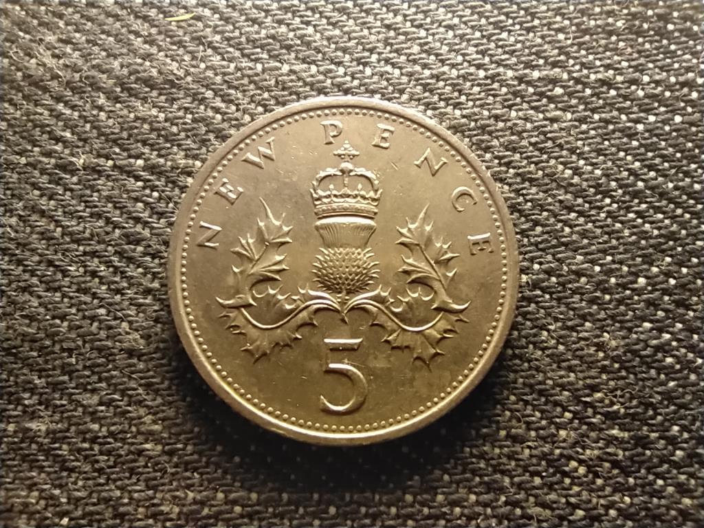 Anglia II. Erzsébet (1952-) 5 Új Penny 1979