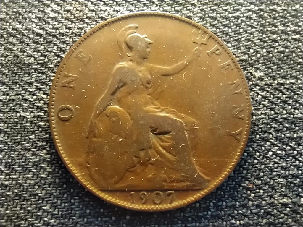 Anglia VII. Eduárd bronz 1 Penny 1907
