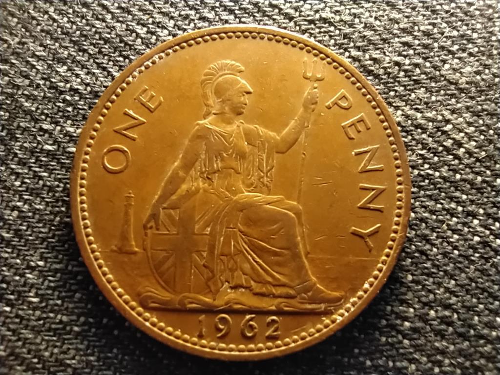Anglia II. Erzsébet bronz 1 Penny 1962