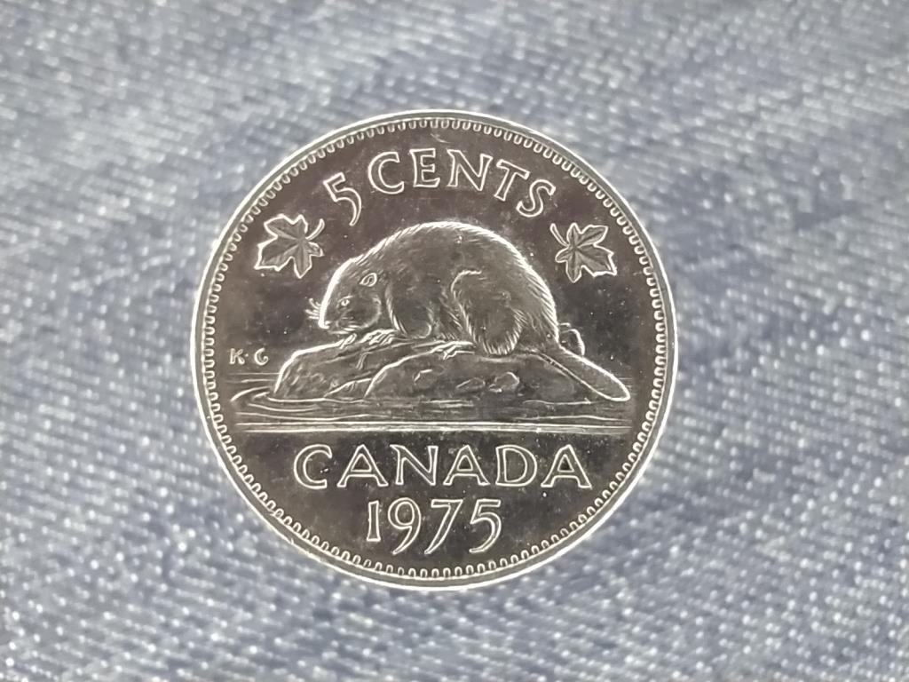 Kanada II. Erzsébet 5 Cent 1975