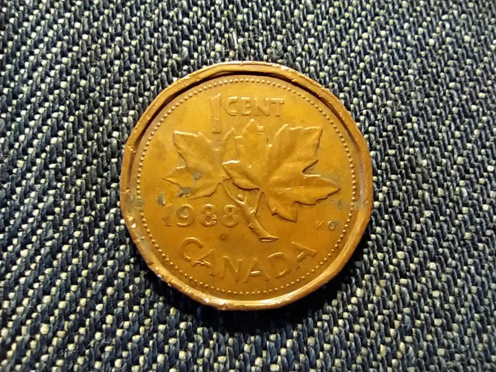 Kanada II. Erzsébet 1 Cent 1988