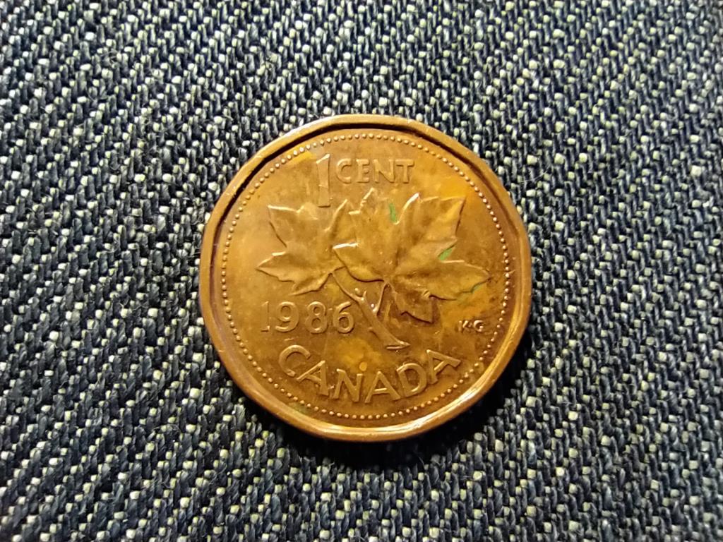 Kanada II. Erzsébet 1 Cent 1986
