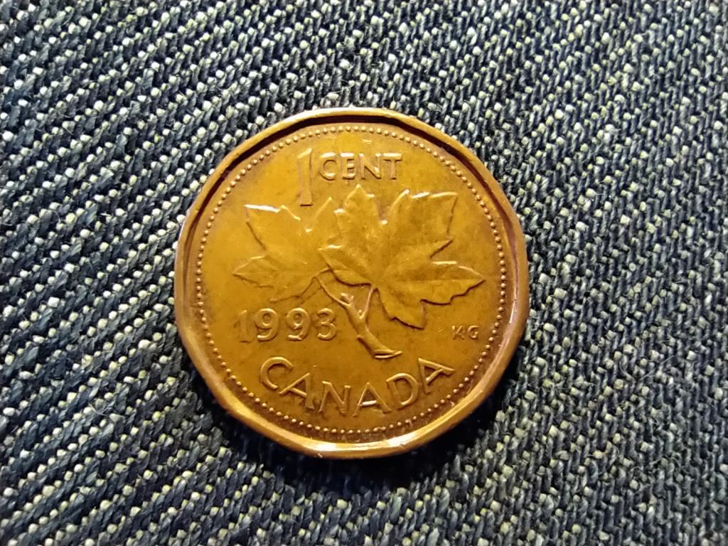 Kanada II. Erzsébet 1 Cent 1993