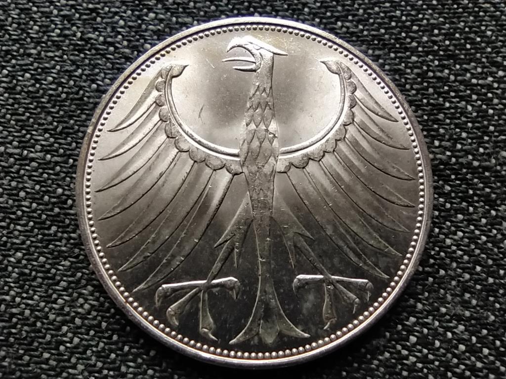 Németország NSZK (1949-1990) .625 ezüst 5 Márka 1974 D