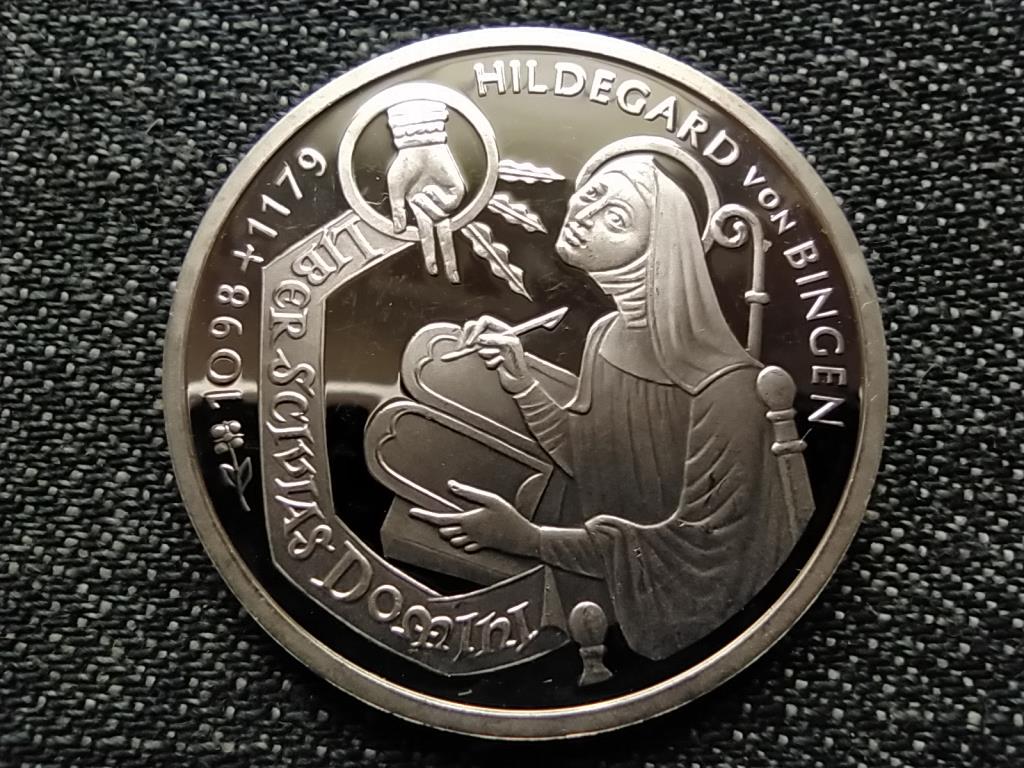 Németország 900 éve született Hildegard .925 ezüst 10 Márka 1998 F PP