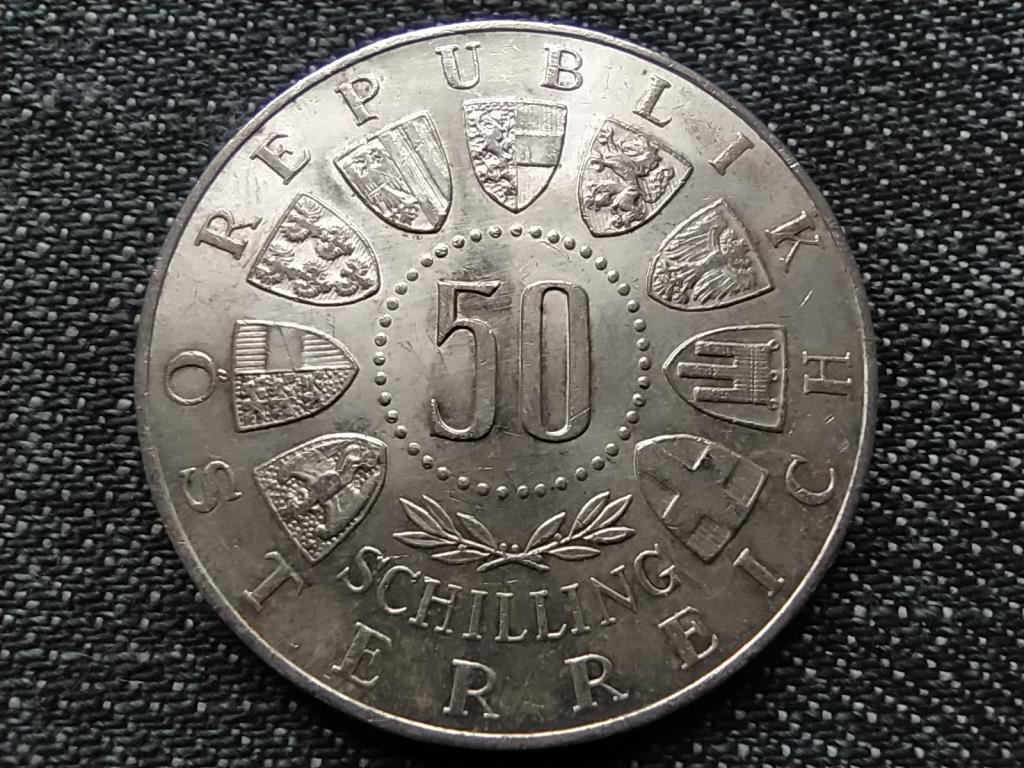 Ausztria 600 éves Tirol szép .900 ezüst 50 Schilling 1963