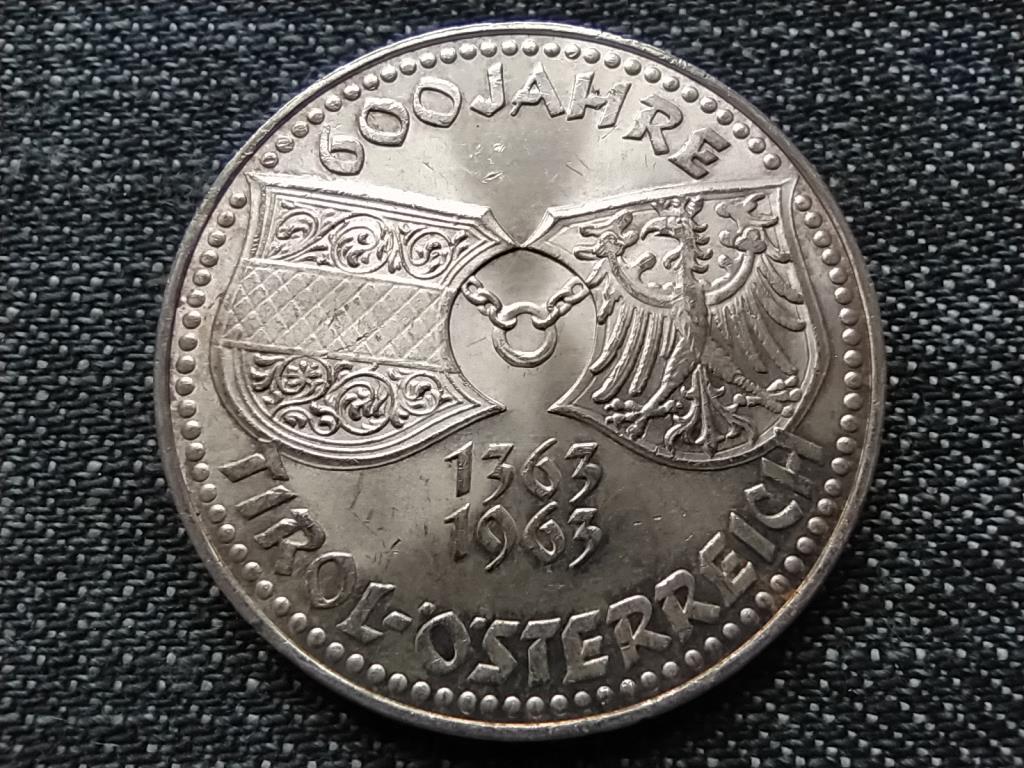 Ausztria 600 éves Tirol szép .900 ezüst 50 Schilling 1963