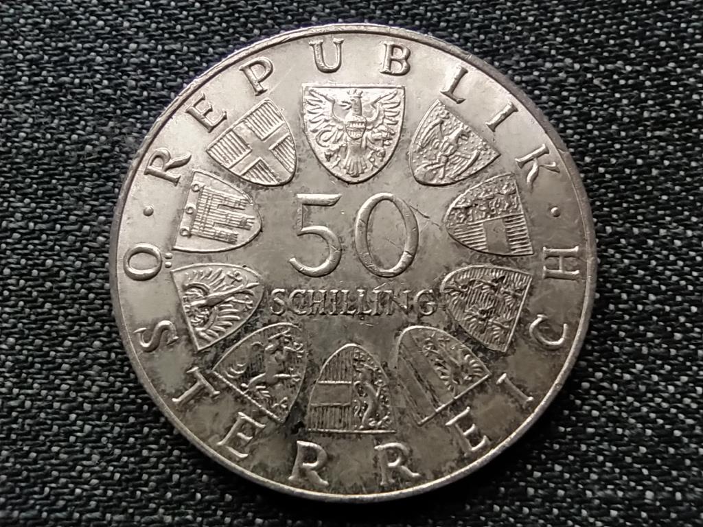 Ausztria 600 éves a Bécsi Egyetem .900 ezüst 50 Schilling 1965