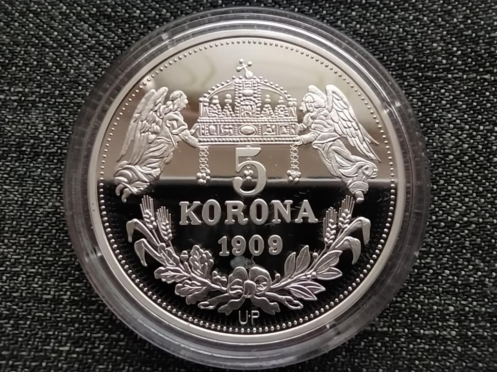 Királyi Koronák Utánveretben II. Ferdinánd 5 korona .999 ezüst PP