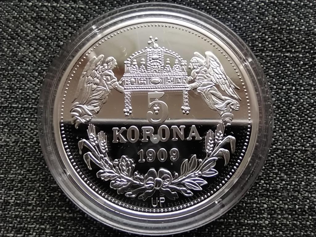 Királyi Koronák Utánveretben I. József 5 korona .999 ezüst PP