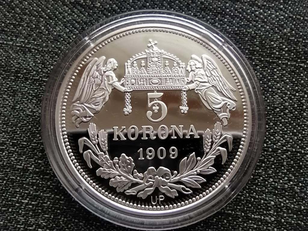 Királyi Koronák Utánveretben Vencel 5 korona .999 ezüst PP