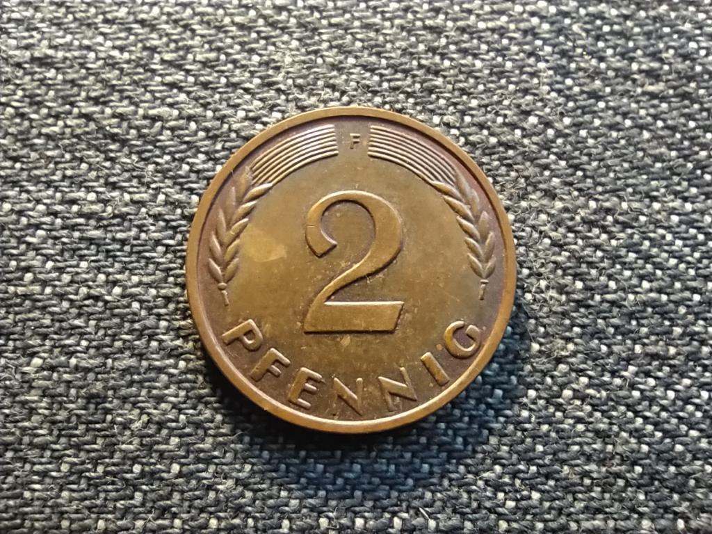 Németország NSZK (1949-1990) 2 Pfennig 1965 F