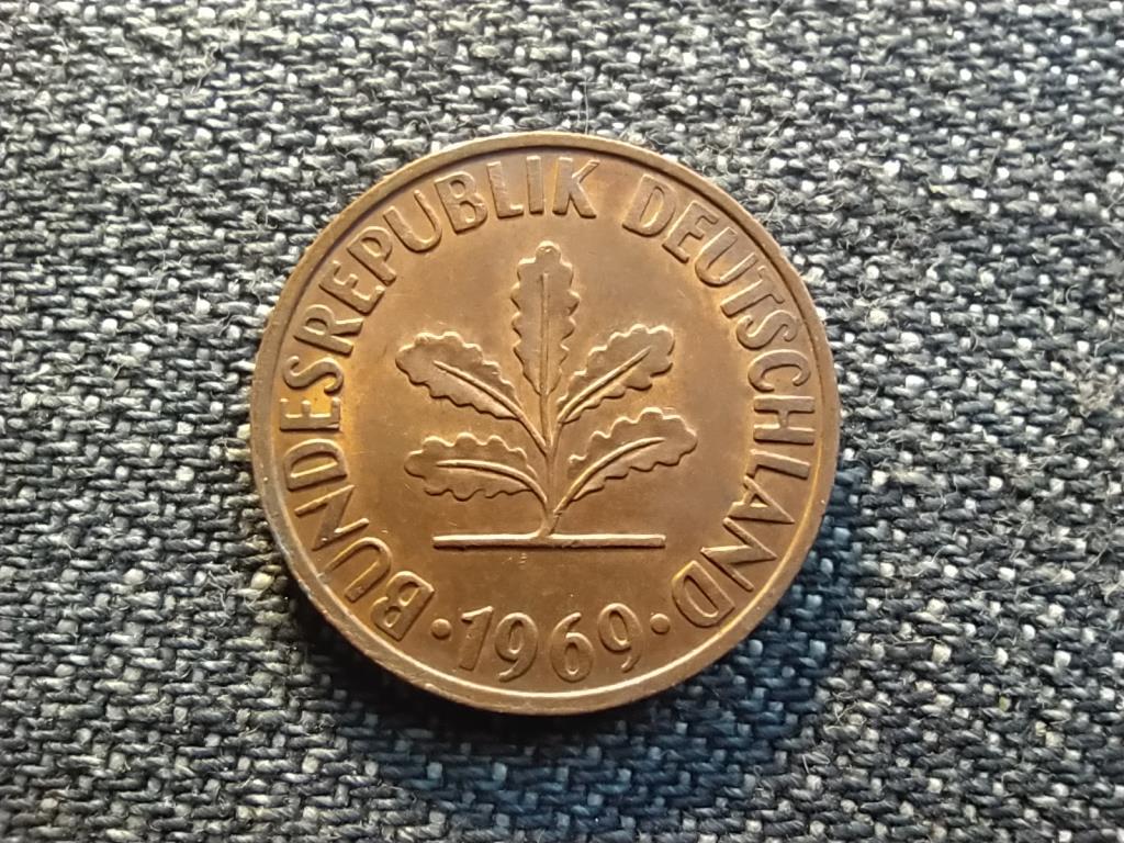 Németország NSZK (1949-1990) 2 Pfennig 1969 F