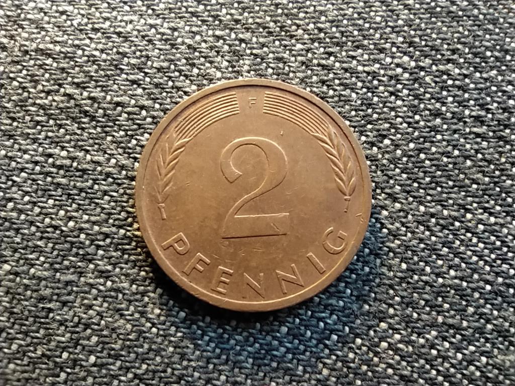 Németország NSZK (1949-1990) 2 Pfennig 1972 F