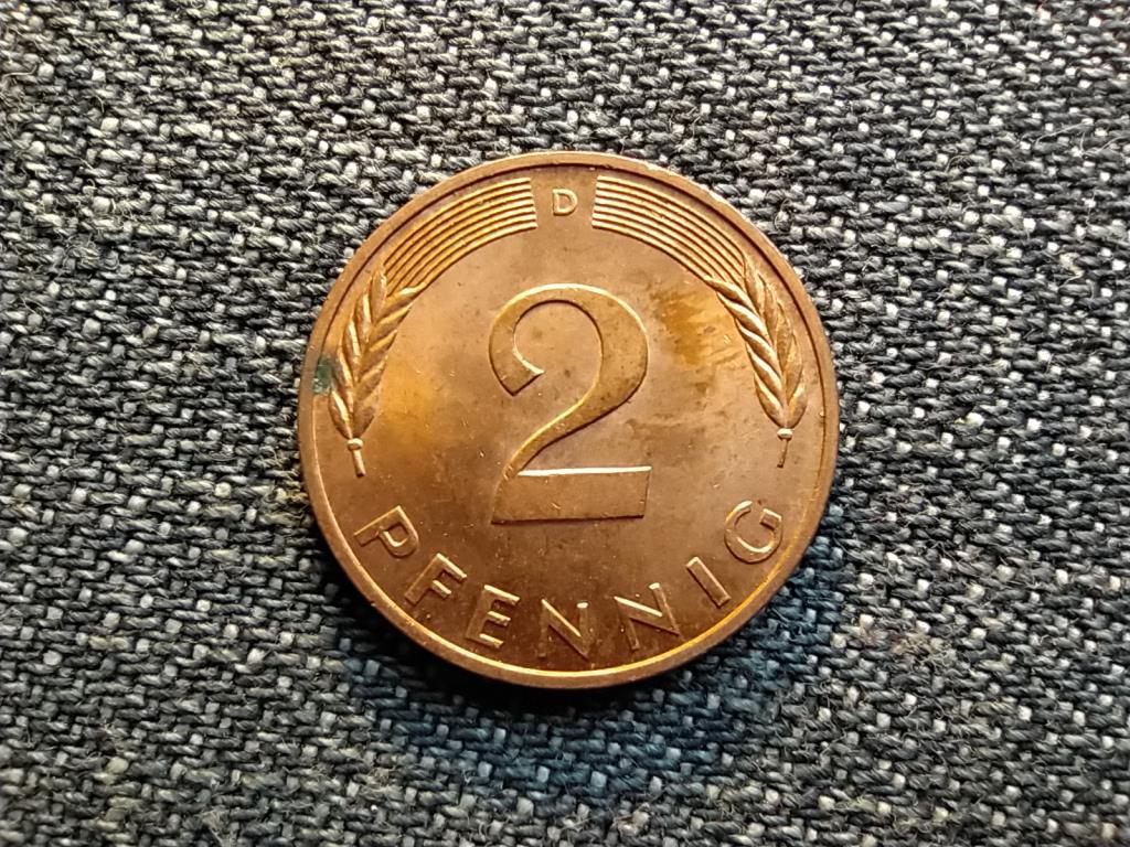 Németország NSZK (1949-1990) 2 Pfennig 1981 D